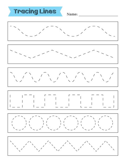 Tracing Lines practice printable for toddlers preschool Abc Worksheets Preschool Handwriting Practice, Preschool Handwriting Worksheets, Line Worksheets For Preschool, Practice Tracing Lines, Different Lines Worksheet, Tracing Lines For Kindergarten, Grade Rr Worksheets Free Printable, Tracing Lines Activities Preschool, Trace Lines Worksheets