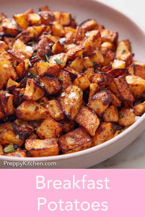 Breakfast Red Potatoes, Obrien Potatoes Recipes, Breakfast Baked Potatoes, Roasted Breakfast Potatoes, Leftover Breakfast, Brunch Sides, Potato Breakfast Recipes, Blueberry Pancakes Recipe, Potatoes Onions