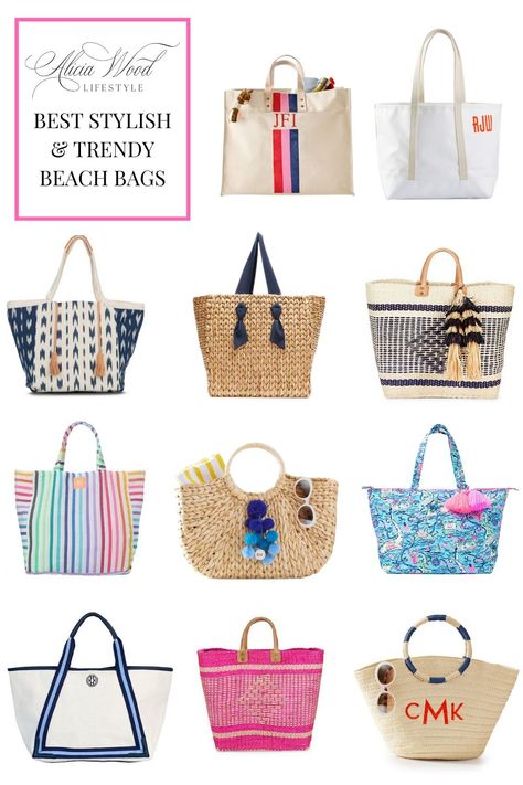 Searching for a cute beach bag? From straw satchels to canvas monogrammed bags, I'm sharing the best stylish and trendy beach bags for 2021. Trendy Beach Bag, Beach Bags 2023, Cute Beach Bags, Red Velvet Waffles, Best Beach Bag, Perfect Beach Bag, Canvas Beach Bag, Aloha Beaches, Trendy Beach