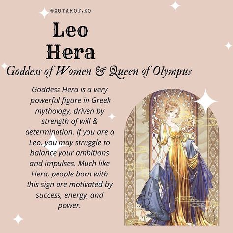 Leo Sign ♌ as Hera (Goddess of Women & Queen of Olympus) Hera Greek Goddess, Goddess Divine Feminine, Birth Month Symbols, Zodiac Leo Art, Hera Goddess, Greek Goddesses, Leo Woman, Womb Healing, Astrology Leo