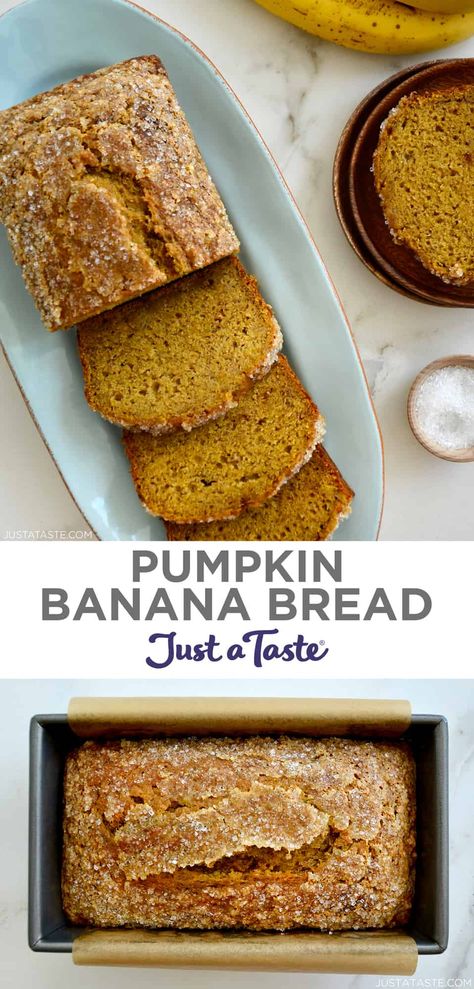 Betty Crocker Banana Bread, Pumpkin Spice Banana Bread, Pumpkin Banana Bread Recipe, Easy Pumpkin Bread Recipe, Pumpkin Spice Waffles, Honey Oat Bread, Cinnamon Banana Bread, Pumpkin Banana Bread, Pumpkin Bread Easy