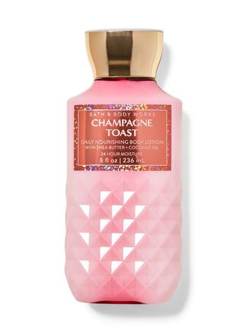 Champagne Toast Daily Nourishing Body Lotion | Bath & Body Works Skincare Cheap, Bath Body Works Lotion, Bath & Body Works, Bday Wishlist, Cart Ideas, Perfume Lotion, Birkenstock Boston Shearling, Perfume Floral, Boston Shearling