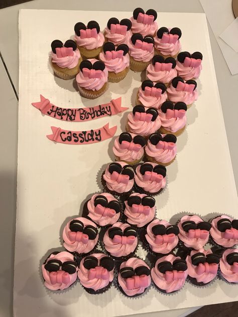 Minnie Mouse Cupcake Cake Number Shape Pink Minnie Mouse Number 2 Cake, Number 2 Minnie Mouse Cake, Minnie Pull Apart Cupcake Cake, Minnie Mouse Pull Apart Cupcakes, Mini Mouse Cupcake Cake, Pull Apart Minnie Mouse Cupcake Cake, Minnie Mouse Cupcakes 2nd Birthday, Minnie Mouse Cupcake Cake, Mini Mouse Cupcakes Ideas Pink