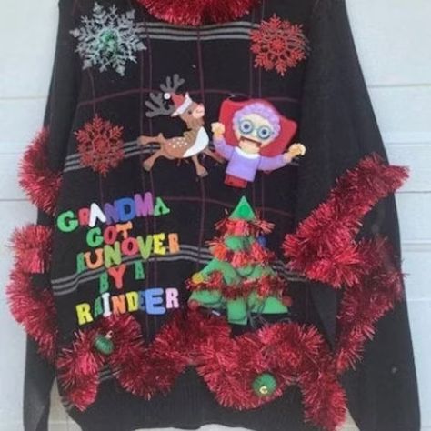 Ugly Christmas Sweater Funny - Etsy Creative Ugly Christmas Sweater, Homemade Ugly Christmas Sweater, Ugly Christmas Sweater Diy Funny, Ugly Christmas Sweater Outfit, Laugh Out Loud Funny, Ugly Christmas Sweater Contest, Christmas Sweater Outfits, Ugly Sweater Diy, Ugly Sweater Contest