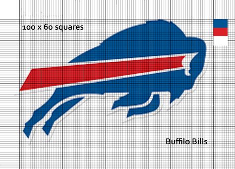 Buffalo Bills NFL logo cross stitch pattern Buffalo Bills Cross Stitch Pattern, Nfl Logos, Duplicate Stitch, Loom Knitting Stitches, Canvas Ornaments, Cross Stitch Owl, Buffalo Bills Logo, Football Logos, Bills Logo