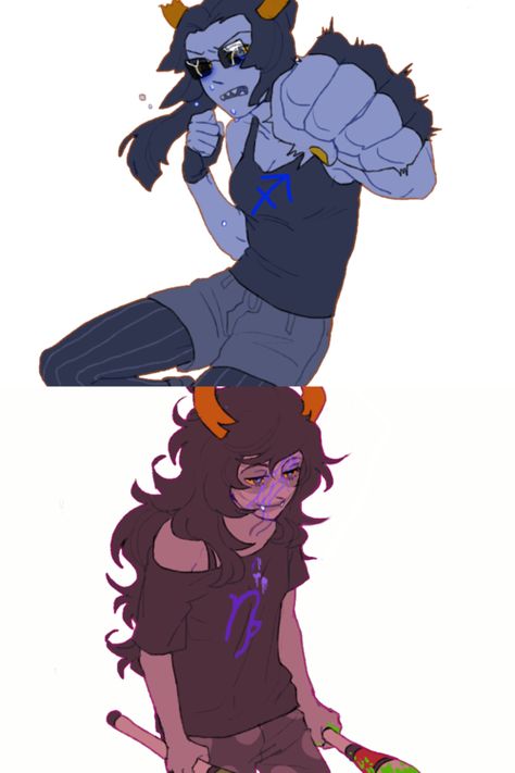 Genderbent Equius and Gamzee Gamzee And Equius, Homestuck Equius, Homestuck Comic, Gender Bend, Homestuck Trolls, X Male Reader, Home Stuck, Sagittarius And Capricorn, Manga Cosplay