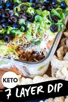 Keto Taco Dip, Taco Dip With Meat, Keto Dip, Layer Taco Dip, 7 Layer Taco Dip, Holidays Nails, 7 Layer Dip Recipe, Layered Dip Recipes, Refried Bean