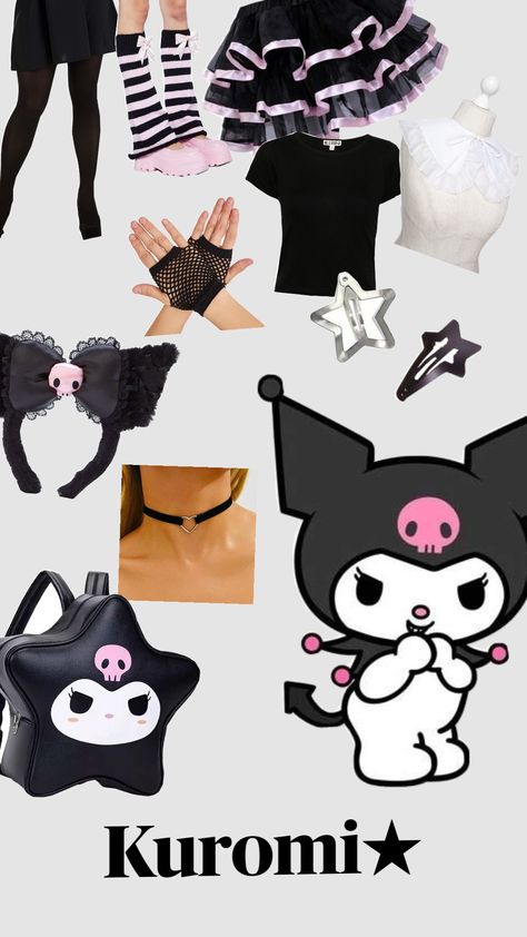 MY HALLOWEEN COSTUME!!#halloween#halloweencostume#sanrio#kuromi#cute#imemo#skibidi#sigma Sanrio Costume Ideas, Kuromi Costume Halloween, Diy Kuromi Costume, Kuromi Cosplay Outfit, Kuromi Costume Ideas, Kuromi Rave Outfit, My Melody And Kuromi Costume, Kuromi Outfit Ideas, Sanrio Halloween Costume