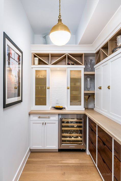 #nantucketlakehousepantry Wine Fridge In Pantry, Pantry With Drink Fridge, Beverage Fridge In Pantry, Pantry With Beverage Fridge, Pantry Wine Fridge, Pantry With Wine Fridge, Fridge In Kitchen, Entrance To The House, House Pantry