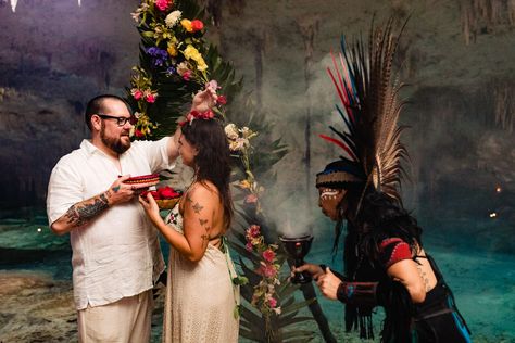 Mayan Wedding Ceremony, Cenote Wedding, Mayan Wedding, Ancestral Healing, Jungle Wedding, Wedding Mexico, Tulum Wedding, Destination Wedding Mexico, Ceremony Ideas