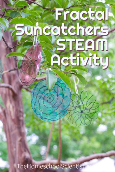 fractals STEM activity fractal STEAM activity  nature craft summer craft Art Games For Kids, Math Art Projects, Fractals In Nature, Coloring Games For Kids, Craft Summer, Steam Activity, Steam Art, Stem Projects For Kids, Stem Engineering