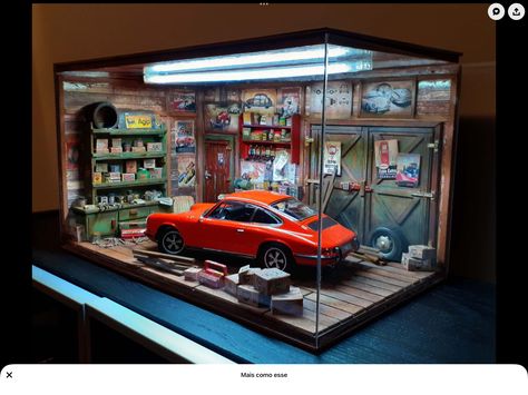 Hot Wheels Storage Display, Hot Wheels Cars Display, Disney Cars Diecast, Kombi Trailer, Car Model Display, Car Diorama, Diecast Cars Display, Hot Wheels Room, Diorama 1:64