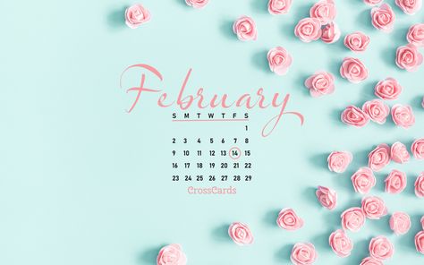 February 2020 - Valentines Flowers Valentines Calendar, Wallpaper February, Valentine Calendar, February Flowers, Desktop Wallpaper Quotes, February Wallpaper, Iphone Background Quote, Desktop Wallpaper Calendar, Calendar Background