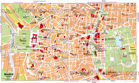 Map of Madrid Attractions | PlanetWare Madrid Tourist Map, Madrid Tourist Attractions, Madrid Attractions, Places In The Community, Ronda Spain, Visit Madrid, Madrid Travel, Tourist Map, Madrid Spain