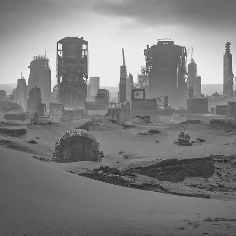 Post apocalyptic Dune City Concept Art • Generated by #ai Doomsday Concept Art, Wasteland Concept Art, Post Apocalyptic Sci Fi, Post Apocalyptic Desert, City Concept Art, Iron Sky, Apocalyptic City, Apocalyptic Art, Concept Art Books