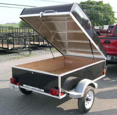 https://flic.kr/p/5ckDe7 | Small Aluminum Luggage Trailer Small Enclosed Trailer, Small Cargo Trailers, Enclosed Cargo Trailers, Work Trailer, Diy Camper Trailer, Kayak Trailer, Expedition Trailer, Adventure Trailers, Overland Trailer