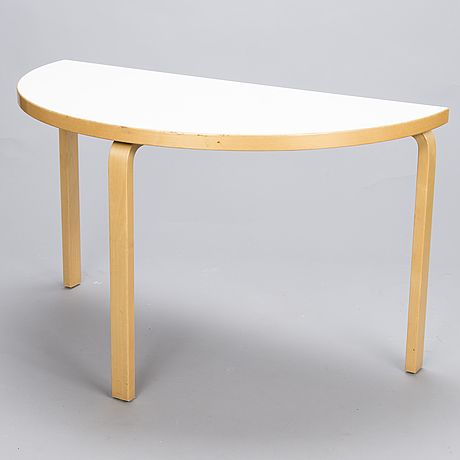 Semicircle Table, Circle Tables, Half Circle Table, Half Table, Circle Table, White Laminate, Half Circle, Bukowski, Apartment Interior