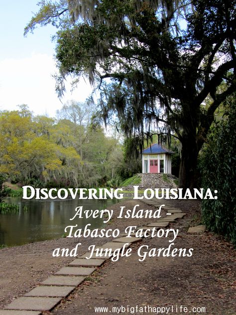 Avery Island: Tabasco Factory and Jungle Gardens #averyisland #louisiana #tabasco | mybigfathappylife.com Jungle Gardens Avery Island, Avery Island Louisiana, Louisiana Vacation, Avery Island, Fort Polk, Louisiana Woman, Usa Places, New Orleans Vacation, Louisiana History