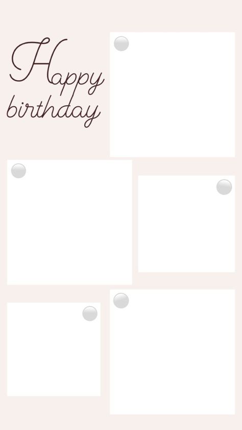 Happy Birthday Collage Template, Instagram Birthday Post, Templates For Instagram Stories, Happy Birthday Icons, Birthday Icon, Happy Birthday Wishes Photos, Birthday Captions Instagram, Birthday Collage, Happy Birthday Wallpaper