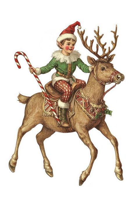 Download free image of Elf illustration christmas reindeer. by Fluke about christmas hat, vintage christmas cards, christmas deer, animal, and antelope 15557964 Vintage Reindeer Images, Vintage Christmas Images Printables Free, Christmas Reindeer Illustration, Christmas Deer Illustration, Paper Elf, Elf Illustration, Reindeer Illustration, Hat Illustration, Deer Animal