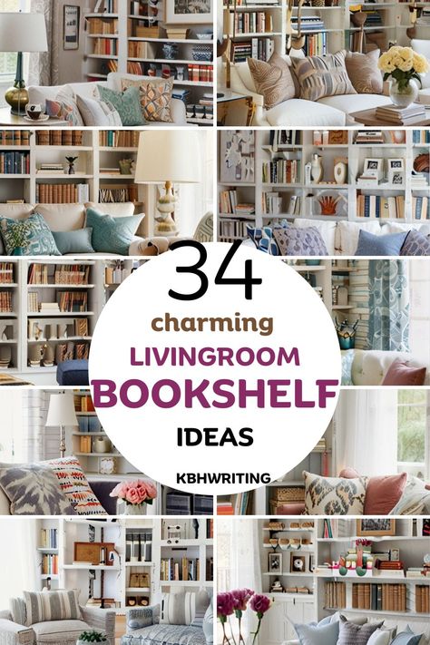 30+ Book Shelf Ideas For Living Room Decorating Top Of Bookcase, Styling Bookshelves Living Room, Shelf Ideas For Living Room, Bookshelf Ideas Living Room, Living Room Designs Eclectic, Arranging Bookshelves, Living Room Bookshelves, Bookcase Decorating Ideas, Book Shelf Ideas