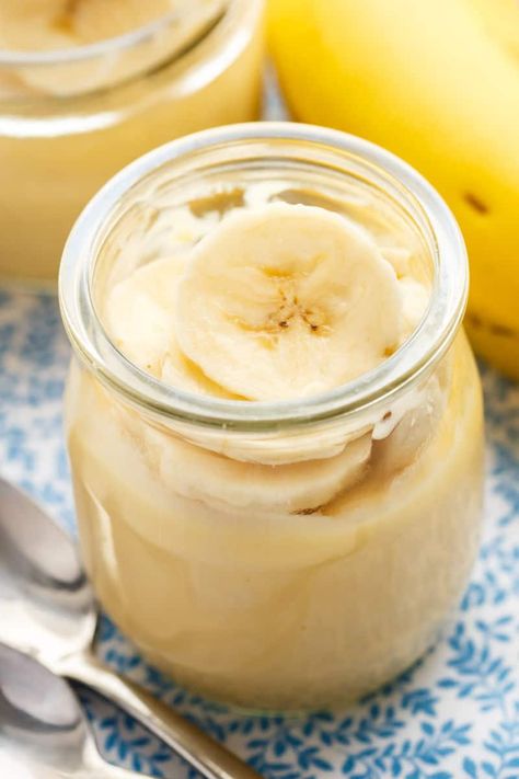 low sugar banana pudding Banana Recipes No Sugar, Low Calorie Cereal, Healthy Pudding Recipes, Healthy Banana Pudding, Instant Banana Pudding, Healthy Pudding, Dessert Pie Recipes, Banana Treats, No Dairy