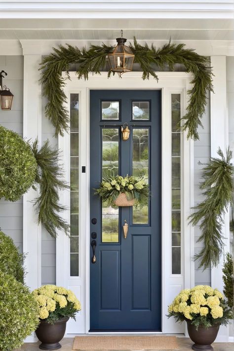 frontdoor, flourish, paintcolors, 2024 2025 Front Door Colors, Teal Doors Front Entrance, Colorful Front Doors, Green Front Door Colors, Colored Front Door, Front Door Transformation, Green Front Door, Teal Door, Front Door Paint