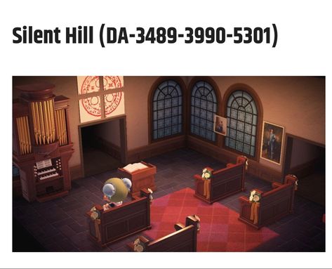 Animal Crossing Silent Hill, Acnh Silent Hill, Silent Hill Animal Crossing, Acnh Templates, Acnh Horror, Dream Address, Acnh Design, Gaming Stuff, Acnh Ideas