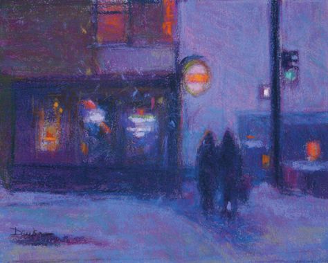 Doug Dawson, Winter Flurries II, pastel, 11 x 14. Holly Warburton, Journal Sketchbook, Art Magazine, Southwest Art, Sketchbook Ideas, Santa Fe Nm, Winter Art, Pastel Art, Magazine Art