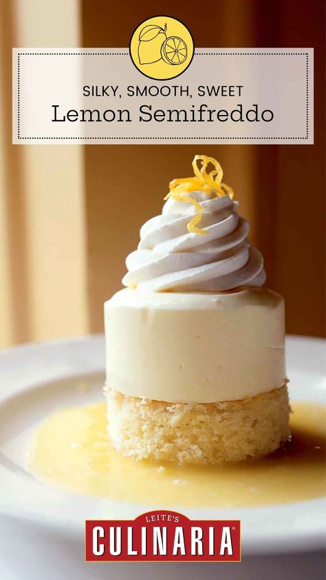 Lemon Semifreddo Lemon Semifreddo, Curd Desserts, Recipes Using Lemon Curd, Easter Supper, Lemon Curd Dessert, Recipe Using Lemons, Lasagna Dinner, Semifreddo Recipe, Pan Desserts