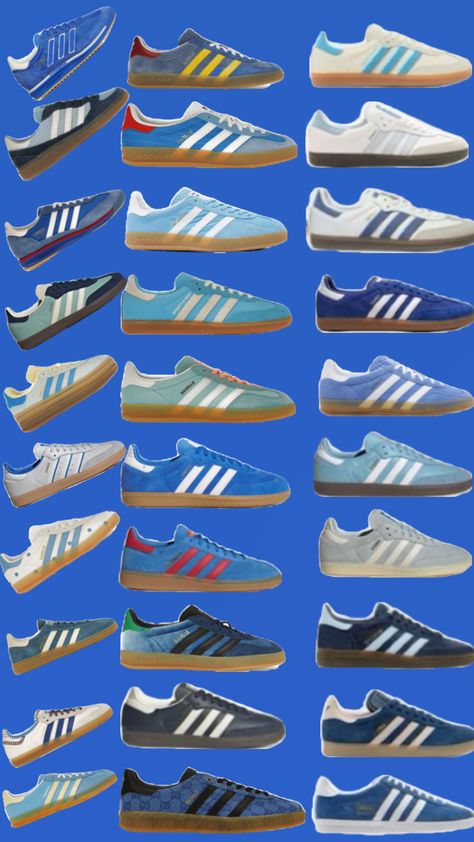 Blue, Sky blue, indigo, navy blue, baby blue, light blue, dark blue Adidas Sambas, Enjoy Your Life, Sneakers Blue, Sneakers Men Fashion, Blue Design, Adidas Samba, Adidas Sneakers, Adidas, Sneakers