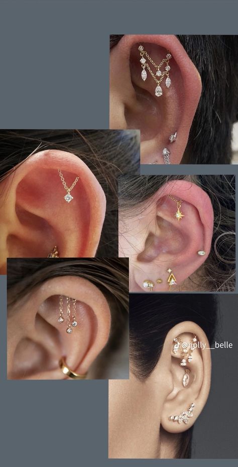 Hide Piercings, Ear Piercing Names, Different Ear Piercings, Flat Piercing, Ear Piercings Chart, Piercing Chart, Types Of Ear Piercings, Cool Ear Piercings, Pretty Ear Piercings