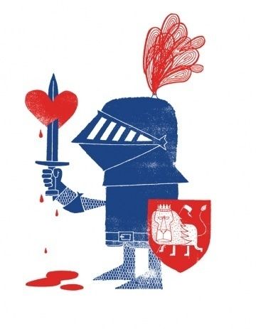 adrian johnson ltd > artwork #illustration Bob Thompson, Adrian Johnson, Drawings Of Men, King Queen Princess, Saul Steinberg, Knight Tattoo, Mid Century Illustration, Illustrations Digital, Colorful Hearts