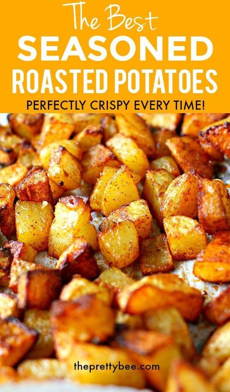 Best Potato Seasoning, Paprika Roasted Potatoes, Season Roasted Potatoes, Baked Potato Pieces In Oven, Paprika Potatoes Oven, Quick Oven Roasted Potatoes, Roasted Potatoes For Breakfast, Baked Seasoned Potatoes, Seasoned Baked Potatoes In The Oven