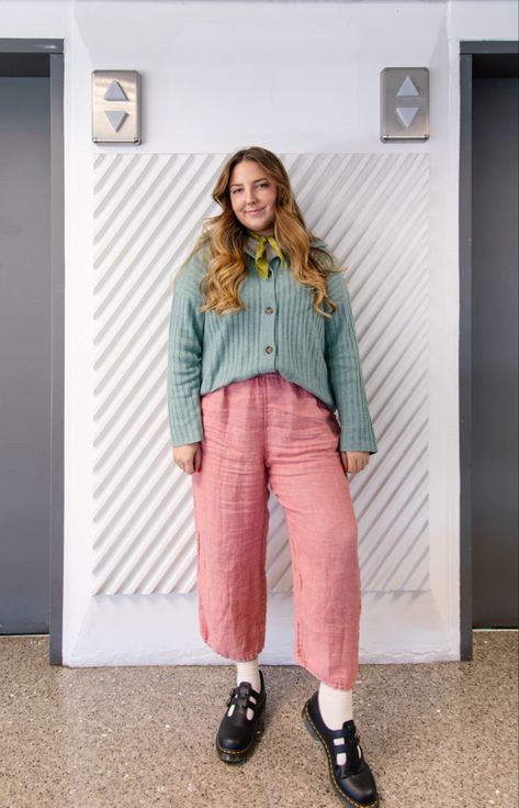 colorful spring | pops of color | madewell | flax | linen | thrifted | Doc Martens | Mary Jane Doc Marten | Doc Martens Mary Janes Outfit, Mary Jane Doc Martens, Doc Martens Mary Janes, Mary Jane Outfit, Mary Janes Outfit, Mary Jane Shoes Outfit, Madewell Outfits, Thrifted Outfit, Spring Portraits