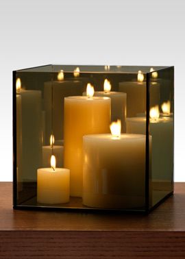 Reflective mirror candle holder.  https://www.djpeter.co.za  https://www.djpeter.co.za Floating Votive Candles, Mirror Candle Holder, Mirror Candle, Contemporary Candle Holders, Wholesale Candles, Candle Mirror, Glass Cube, Elegant Centerpieces, Glass Candle Holder