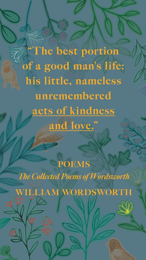 Wordsworth Poetry, Wordsworth Quotes, Famous Poetry Quotes, Famous Quotes From Literature, William Wordsworth Quotes, Famous Literary Quotes, William Wordsworth Poems, Poetry Famous, William Wordsworth