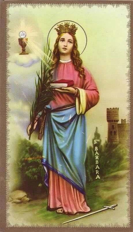 Legend Female Saints, Santa Filomena, Saint Barbara, Traditional Catholicism, Vintage Holy Cards, Eastern Orthodox Church, 4 December, Bride Of Christ, Roman Catholic Church