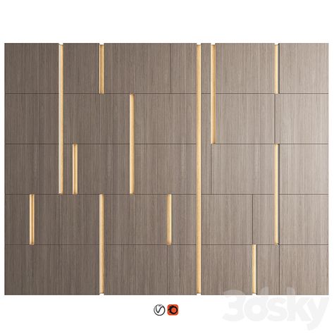 Wall Panel Decor 70 - Other decorative objects - 3D model Luxurious Wall Design, Wall Cladding Texture, Meeting Room Design Office, Wall Cladding Interior, Wall Panel Texture, Cladding Texture, Leather Wall Panels, Meeting Room Design, Interior Deisgn