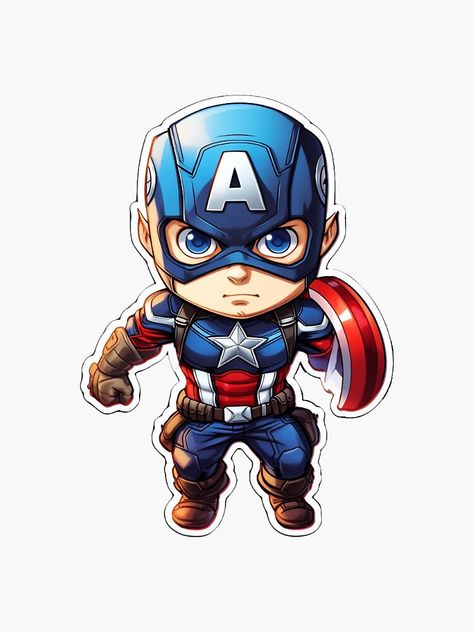 Avenger Stickers, Avengers Stickers, Captain America Stickers, Marvel Stickers, Chibi Captain America, Avengers Stickers Printable, Marvel Avengers Stickers, Captian America Clip Art, Superhero Stickers Free Printables