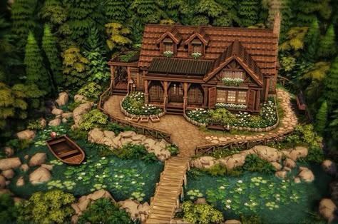 Sims 4 Cc Maxis Match Landscaping, Sims 4 Nature House, Sims Witch House, Sims 4 Forest House, Sims 4 Cabin House, Sims 4 Tree House, Sims 4 Landscape, Sims 4 Landscaping, Sims 4 Witch House