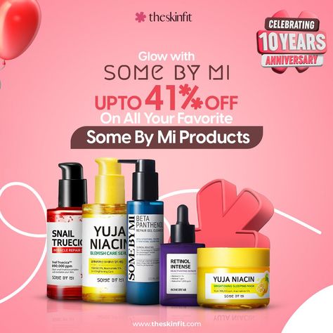 ✨ Enjoy Up to 41% Off on All Your Favorite Some By Mi Products. Elevate Your Skincare Routine and Embrace Radiant, Healthy Skin. 💫 💖 Discover the Magic of Some By Mi at Unbeatable Prices. 👉 The sale starts on June 21st, 12 AM #TheSkinFit #SkinFit #SkinCare #MakeUp #HairCare #Cosmetics #Fragrance #SkinCareProducts #Pakistan #Explore # AnniversarySale Packaging Skincare, Cosmetic Inspiration, Skincare Sale, Product Sale, Some By Mi, Sales Ads, Digital Marketing Design, Ig Feed, Promotional Design