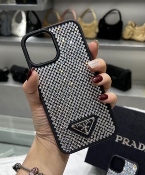 Prada Case Iphone, Prada Phone Case, Apple Iphone Accessories, 00s Mode, Luxury Iphone Cases, Iphone Life, Bling Phone Cases, Girly Phone Cases, Pretty Iphone Cases