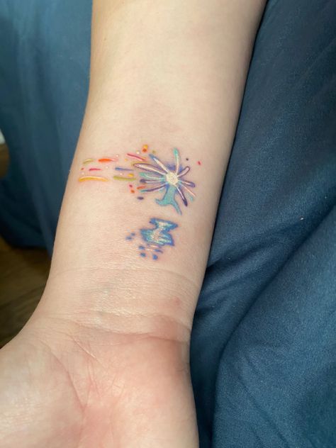 Job Tattoo, Howl's Moving Castle Tattoo, Tatuaje Studio Ghibli, 하울의 움직이는 성, Ghibli Tattoo, 4 Tattoo, Cute Little Tattoos, Tatuaje A Color, Dream Tattoos