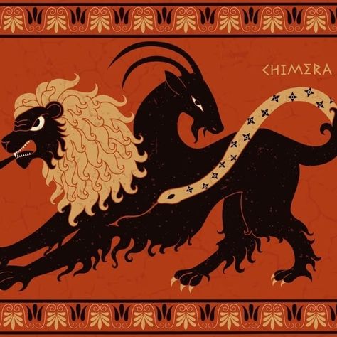 Chimera Mythology, Glass Frog, Greek Art, Greek Myths, Plastic Animals, Greek Mythology, Ancient Greek, Mythical Creatures, Art Inspo