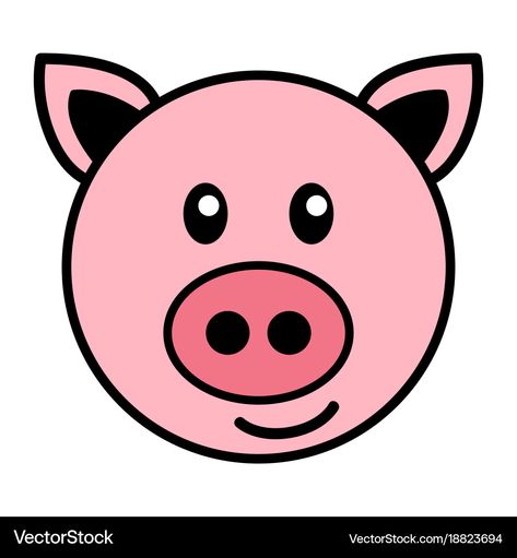 Pig Head Drawing, Pig Face Drawing, Big Pigs, Pig Head, Pig Drawing, Pig Face, Head Drawing, Drawing Heads, Pig Cartoon