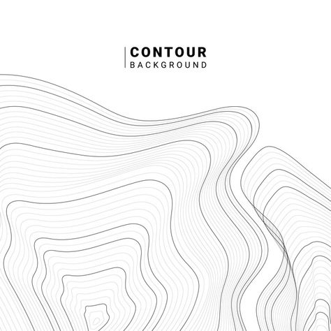 Monochrome abstract contour line illustr... | Free Vector #Freepik #freevector #background #pattern #abstract-background #abstract Abstract Line Illustration, Contour Line Art, Indesign Layout, Contour Design, Soya Mumu, Line Abstract, Contour Lines, Line Art Illustration, Contour Line