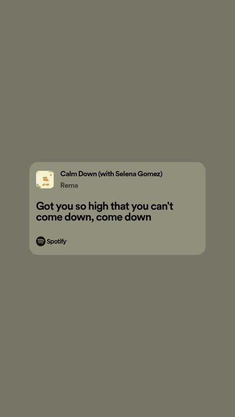 Calm Down Selena Gomez, Selena Gomez Spotify, Lyrics Spotify, Lyrics Song, Spotify Lyrics, Mood Humor, Calm Down, Selena Gomez, Song Lyrics