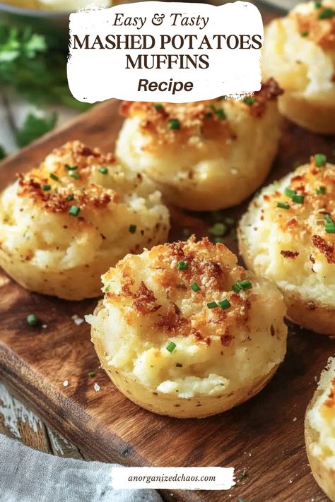 These Mashed Potato Muffins are perfect for using up leftover mashed potatoes, or you can whip up a fresh batch just to enjoy them anytime! Crispy, easy to make, and absolutely delicious, they make an excellent potato side dish. 2 1/2 cups mashed potatoes (at room temperature (see Note 1 below for mashed potato options))1/4 Loaded Mashed Potato Cups, Recipes Using Instant Potatoes, Mashed Potato Muffins Recipe, Potatoes In Muffin Tin Recipe, Mashed Potato Puffs Recipe, Potato Muffins Recipe, Tipsy Housewife, Potato Side Dish, Potato Puffs