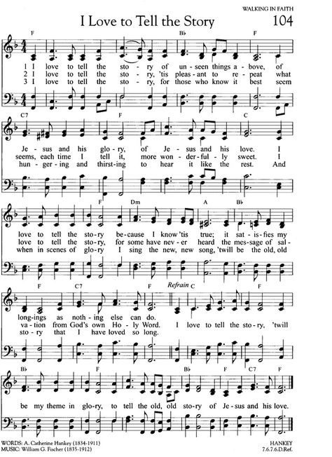 In The Sweet By And By Hymn, I Love To Tell The Story Hymn, Standing On The Promises Of God Hymn, Only Trust Him Hymn, When We All Get To Heaven Hymn, Hymns Lyrics, D Love, Tell A Story, Text Me